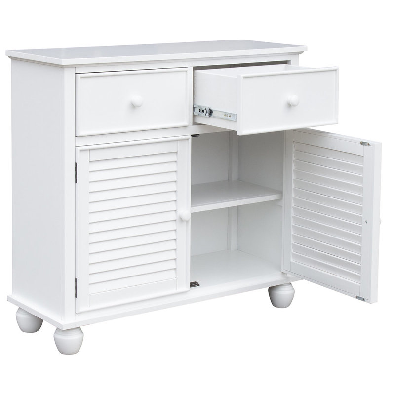 Nantucket Seery 2 Door Accent Cabinet, White