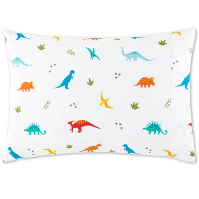 Wildkin 100% Cotton Toddler Pillowcase – Hypoallergenic, Soft & Breathable - Jurassic Dinosaurs