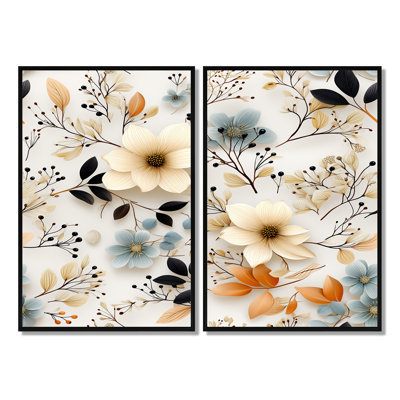 Fleurs terreuses aux tons botaniques - art floral floral