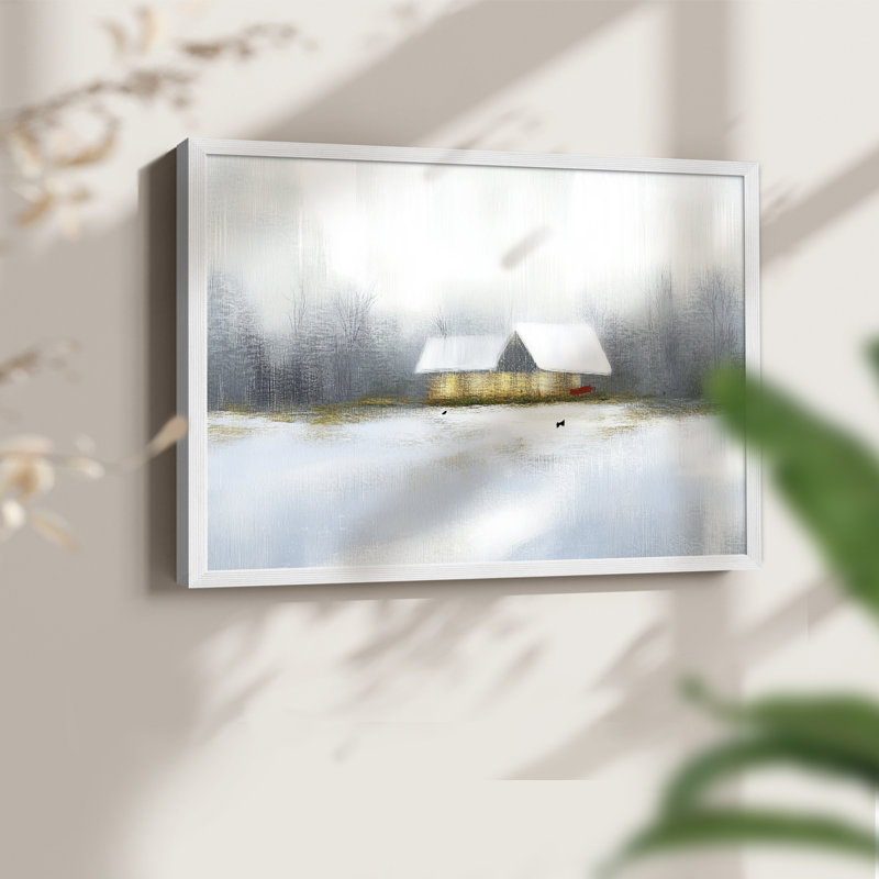 Art de Noël - CCXIV - Reproduction encadrée - Restickable, H 16 po x l 20 po, Blanc