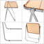 Table-plateau pliable et portative en acrylique-101185922
