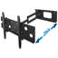 Mount-It Full Motion Long Arm TV Wall Mount with 26 in. Extension, Fits 40 - 70 in. & 220 Lbs. Cap.