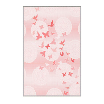 Stylish Hall Carpet, 2.6 x 6.6 Feet, 100% Polyester, 0.3 in Pile Height | Antibacterial, Non-Slip PVC Felt Dot Underside | 3D Digital Print, Machine Washable, Ideal for Entryway & Living Spaces