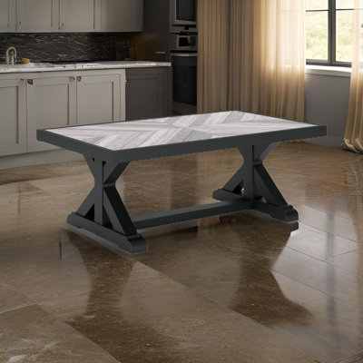 Danny Rectangular Tile Outdoor Coffee Table