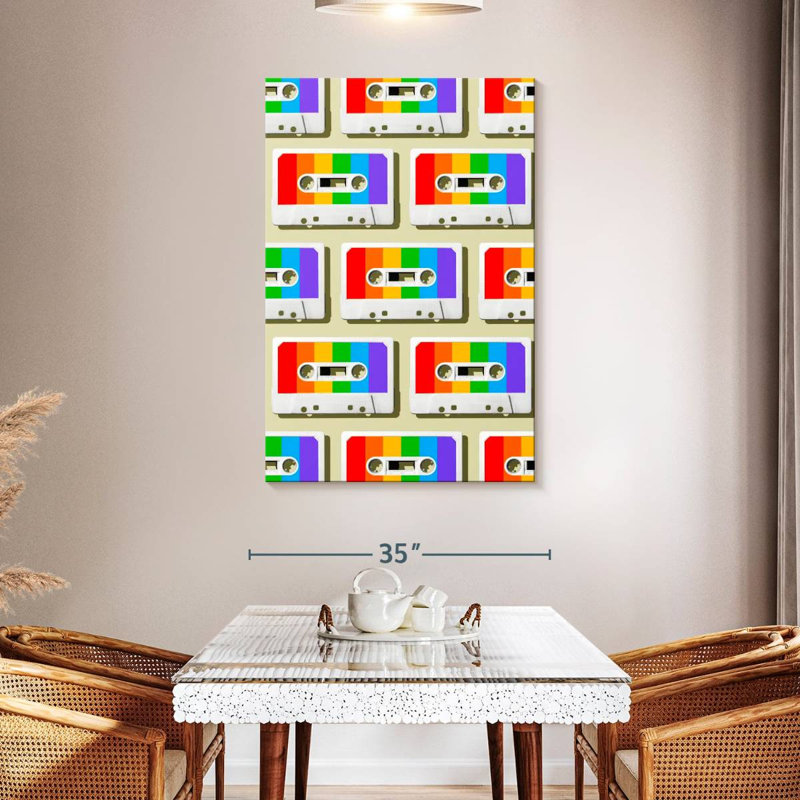Abarca Rainbow Mixtapes, 48" H x 32" W