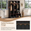 Arbre d'entrée style ferme en bois avec design arqué-1413690459