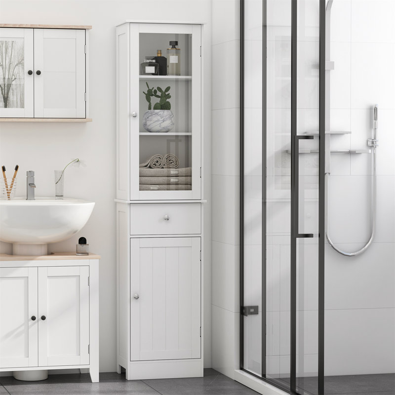 Tymvou Freestanding Linen Cabinet