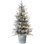 4.5 Ft. Snowy Alpine Fir Entrance Tree With LED Lights