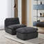 Fauteuil à compression double avec repose-pieds pivotant-1002251194