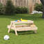 Table de pique-nique Vidaxl couleur bois naturel pin massif-116118308