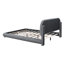 Lit plateforme en tissu d'ameublement Teddy