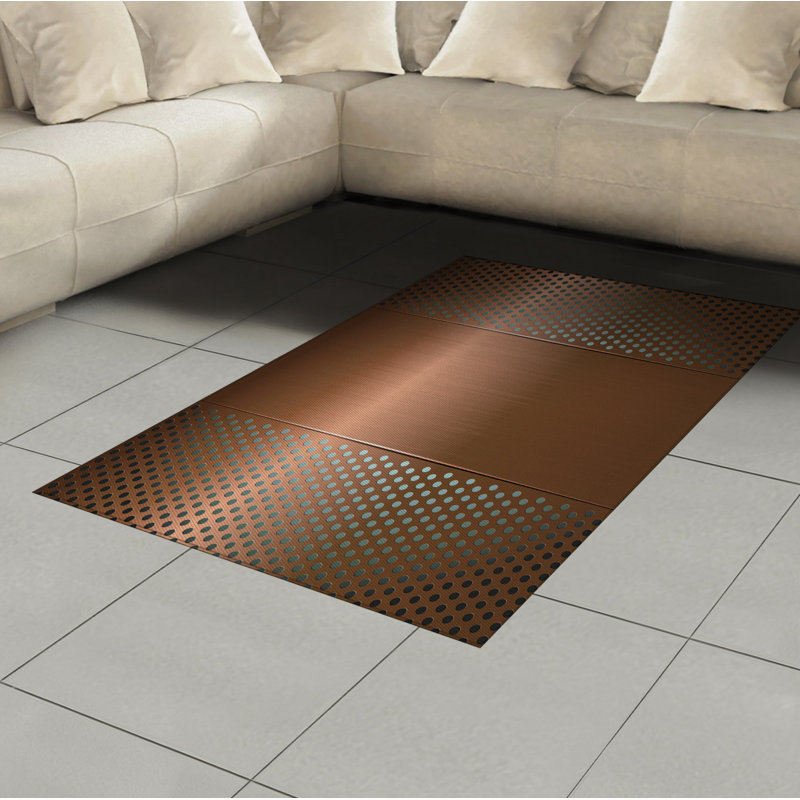 Industrial High Density Long Fiber Poly Threads Decorative Area Rug Carpet, Rectangle 4' x 5'8"
