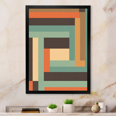 Impression rétro sur toile rétro Mid-Century