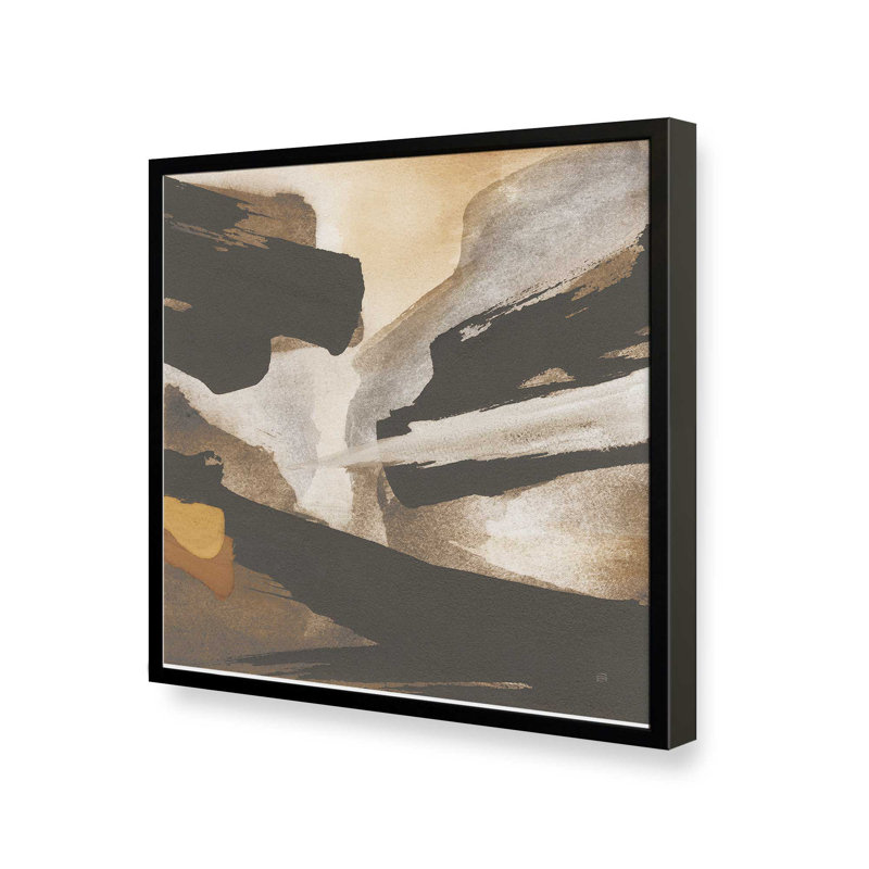 «Avalanche III» par Chris Paschke, reproduction d'art, H 36 po x l 36 po, Noir