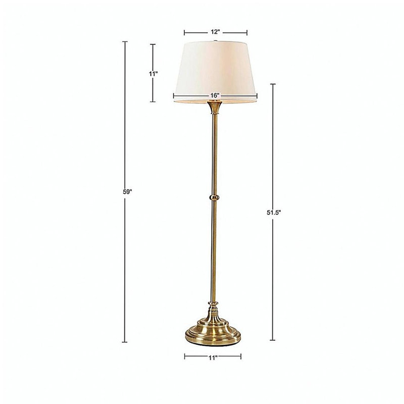 Lampe sur pied, 59 pouces de haut