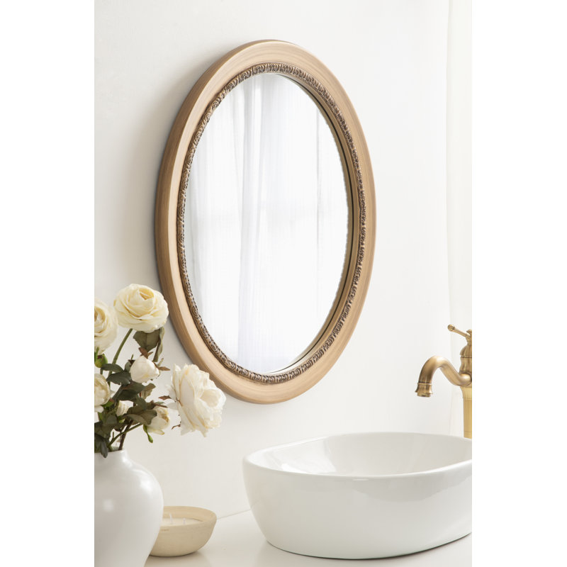 Vintage Ornate Round Mirror, Gold