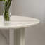 Table d'appoint ronde semi-polie en marbre, table d'appoint, petite table, marbre véritable, marbre véritable