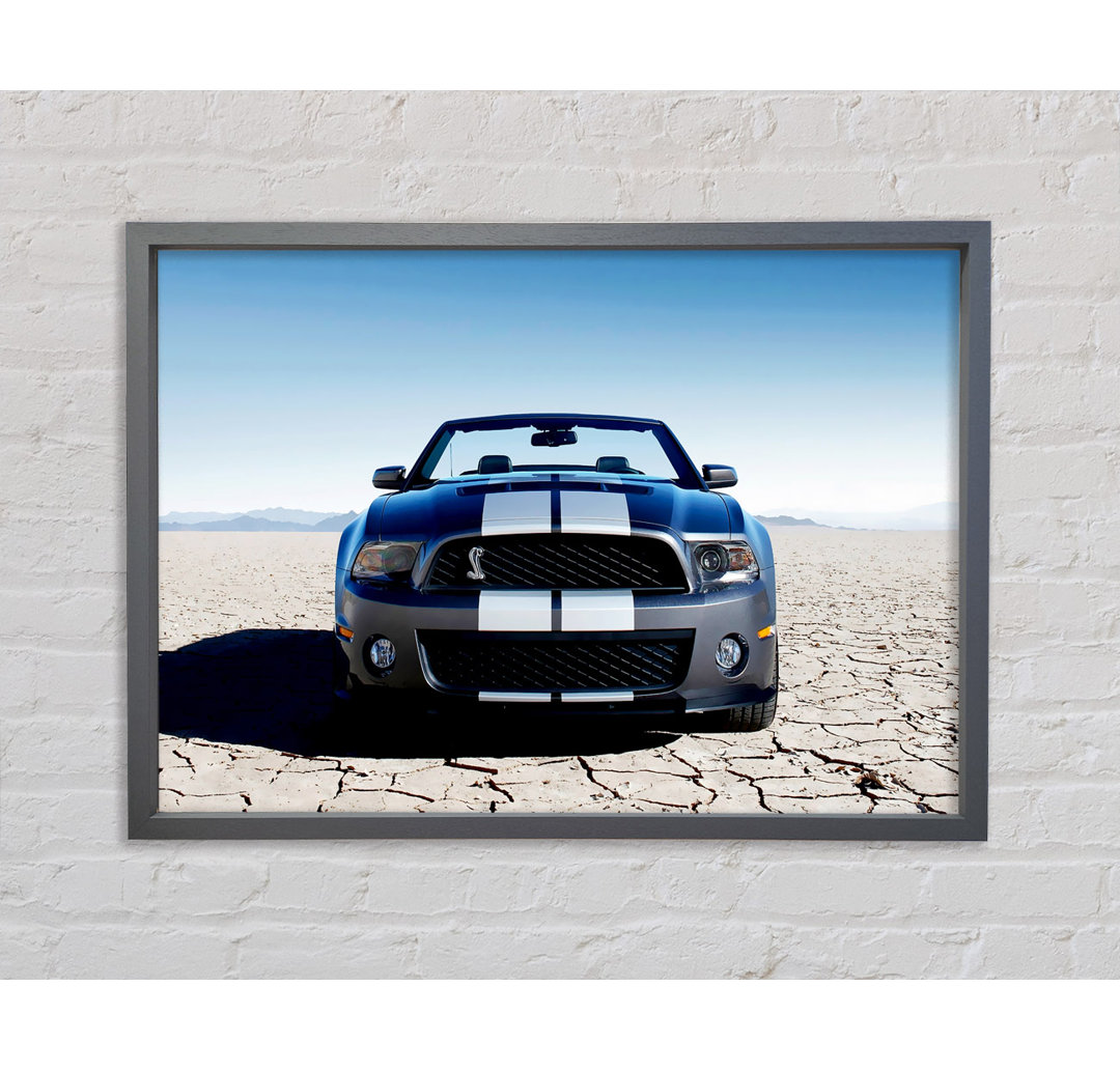 Mustang Shelby Frontprofil - Einzelner Bilderrahmen Kunstdrucke auf Leinwand