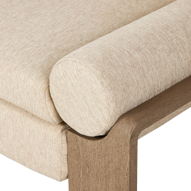 Joette Outdoor Sofa-104"-Washed Brown-FSC, Washed Brown, Ellor Beige