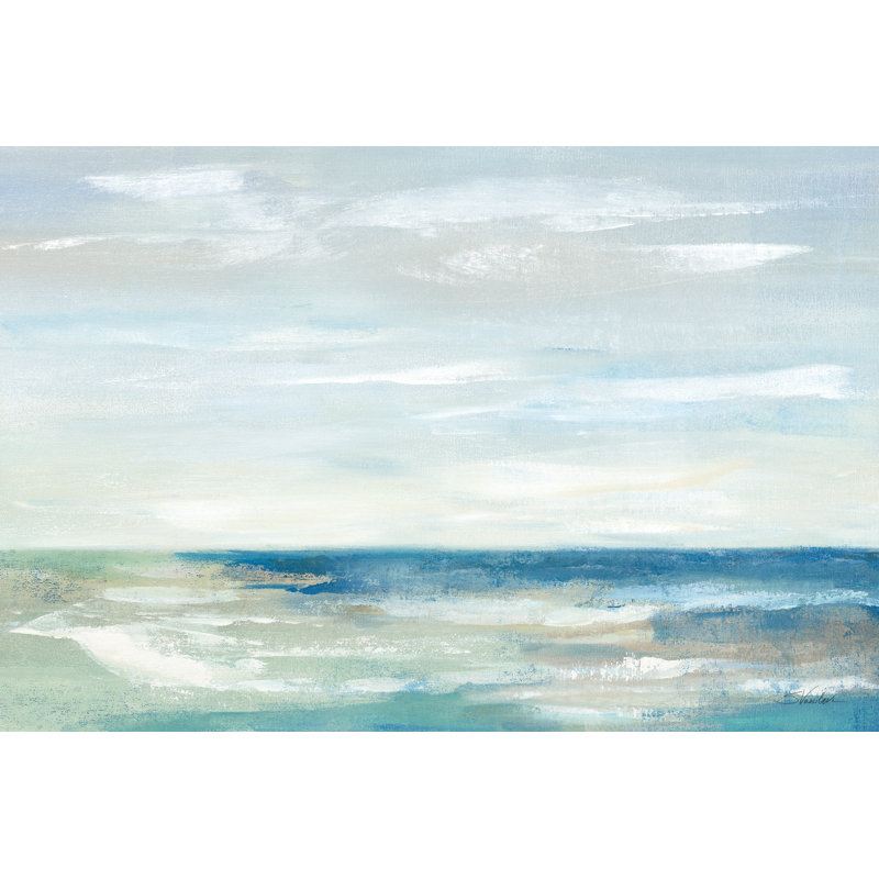 Early Morning Waves III by Silvia Vassileva - Wrapped Canvas Painting, 30cm H x 46cm W