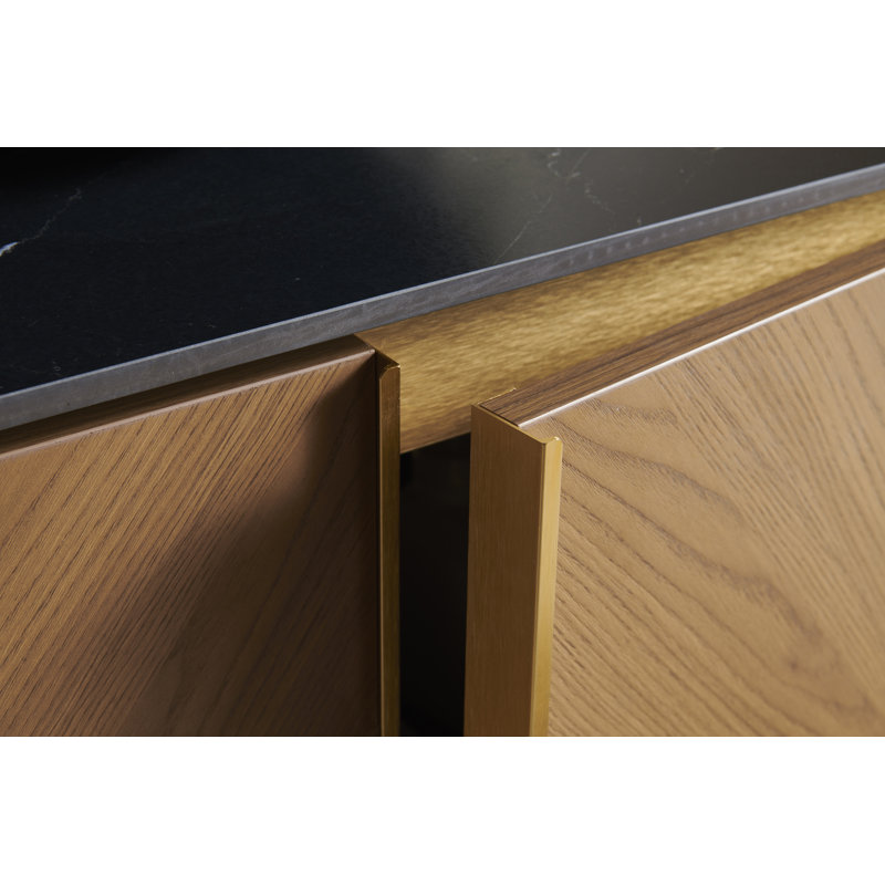 Meuble-lavabo flottant avec lavabo vasque, Rond, 30", Céramique noire