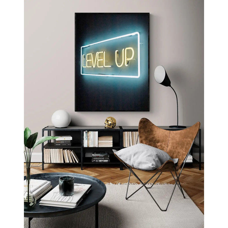 Affiche niveau niveau B, Leah Straatsma, affiche de jeu, affiche de jeu vidéo, affiche de salle de jeu pour fille, affiche de garçon