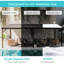 Auvents et pavillons de jardin robustes (avec cadre inclus), patio moderne en acier 12 x 20