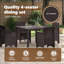 5 Piece Garden Dining Set Poly Rattan-205415883