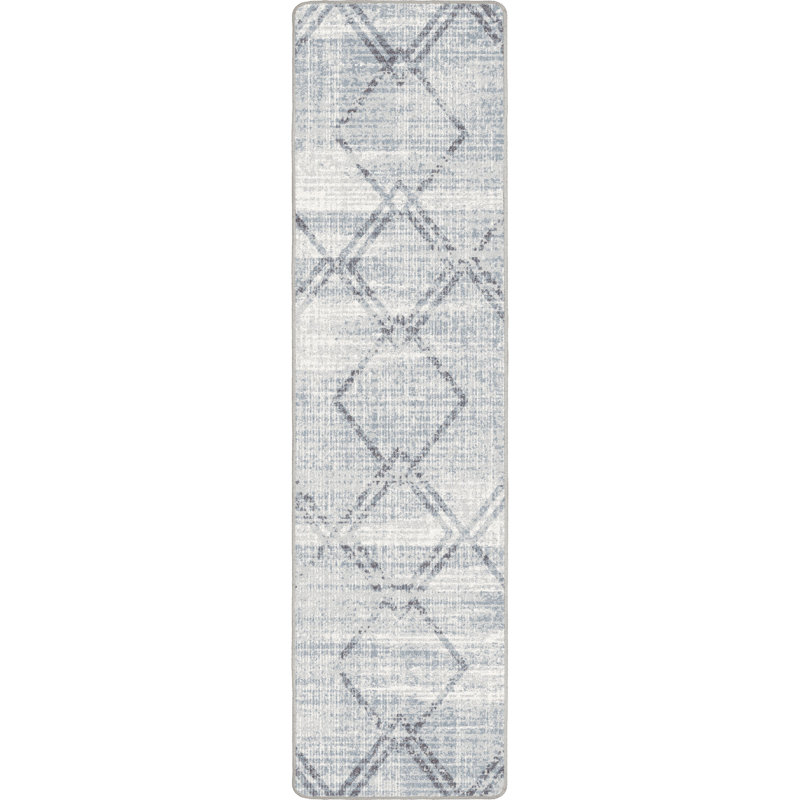Tapis bleu clair Res Resence, Tapis de couloir 2 pi 1 po x 7 pi 8 po