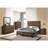 Mahogany Finish Modern Bedframe with Simple Design-990216918