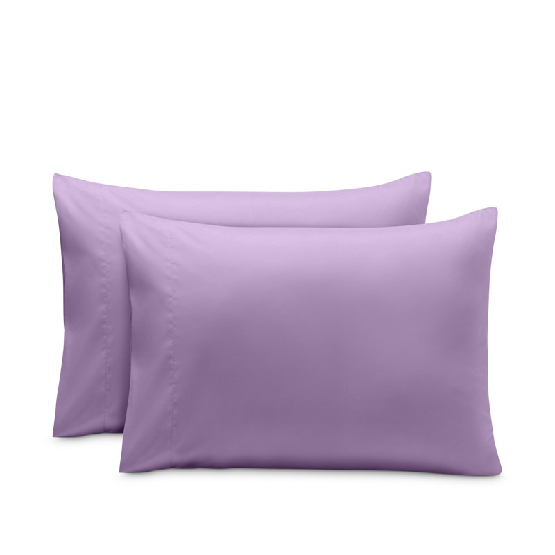 Microfiber Pillowcase Set Envelope Closure, Lavender, California King Pillow Case