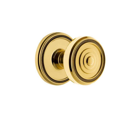 Grandeur Soleil Rosette Double Dummy avec bouton Soleil en laiton à vie