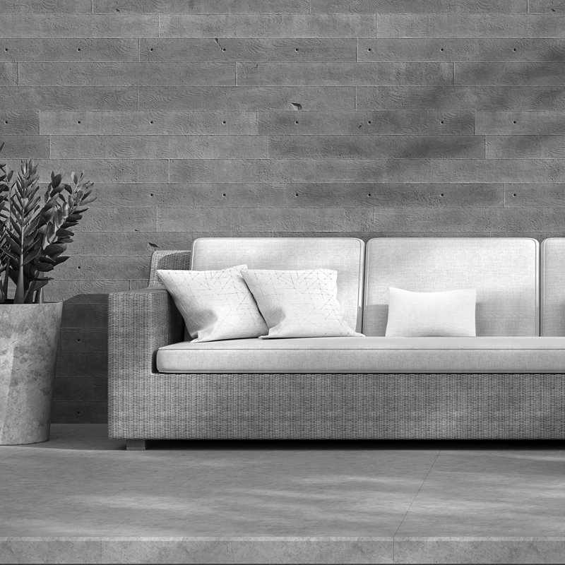Indoor / Outdoor Geometric Square Throw Cushion, 45cm H x 45cm W