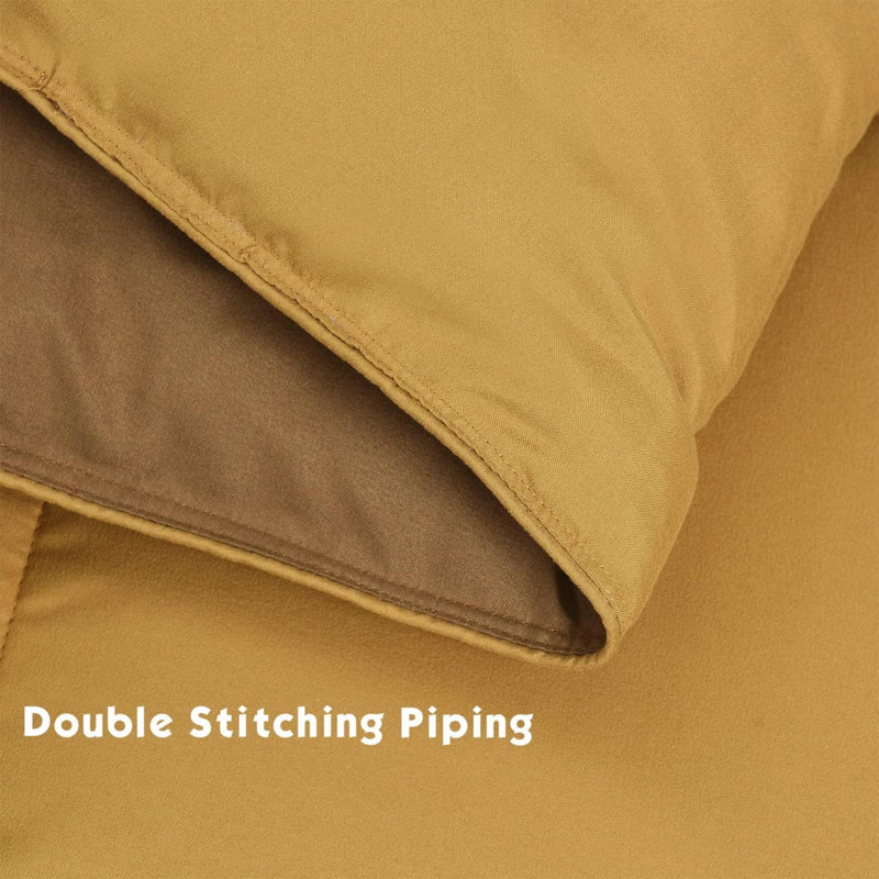 Pre Washed Down Alternative Comforter Set King - Reversible Chic Quilt Design - Box Stitched With 4 Corner Tabs - Lightweight For All Season - Aqua Duvet Comforter With 2 Pillow Shams