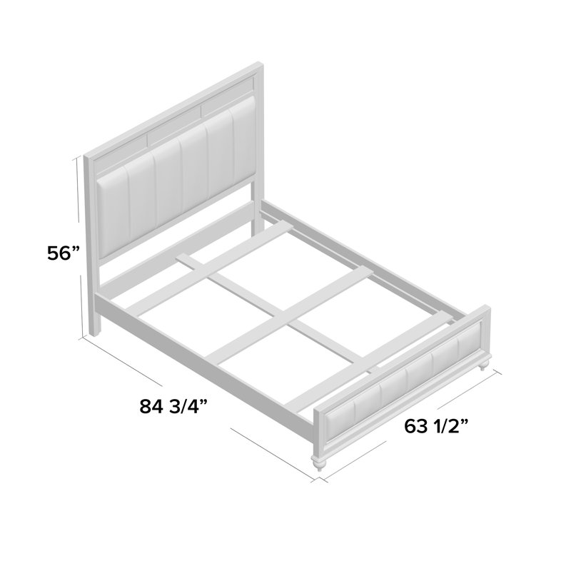 Dasher Wood Queen Panel Bed Black, Queen, Black
