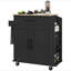 Îlot de cuisine avec rangement, chariot de cuisine roulant avec prises CA et ports USB, support à micro-ondes avec serviette et support à épices-433504017