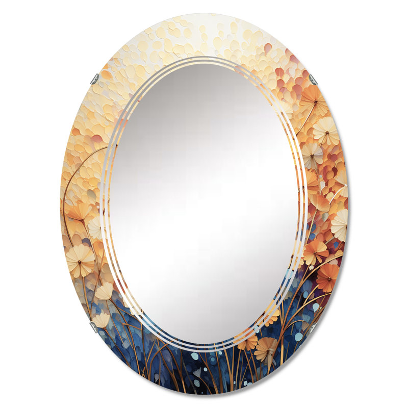 Denzerville - Miroir mural moderne ovale, 30 po x 20 po