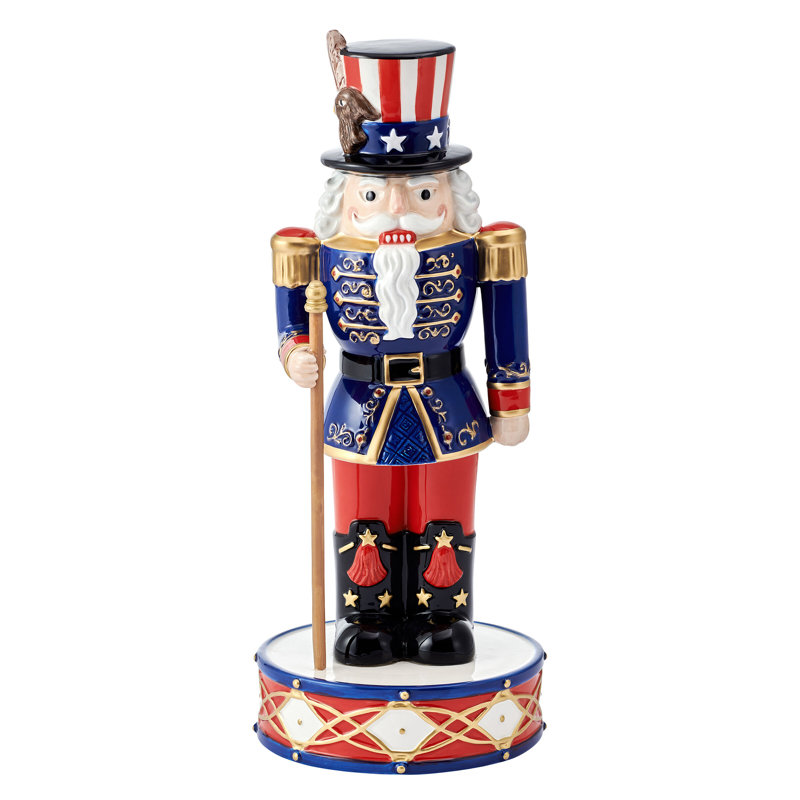 Fitz and Floyd Holiday Nutcracker Uncle Sam Figurine