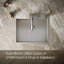 Vault 25" L x 22" W x 9-5/16" Top-Mount/Under-Mount Single-Bowl Kitchen Sink with 4 Faucet Holes-50027395