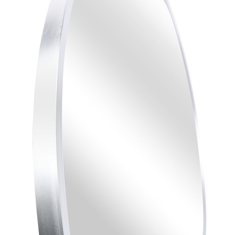 Miroir de salle de bain argenté 39 po - Verre Hd 4 mm, rouille - Bordure corrosion, Argent argent