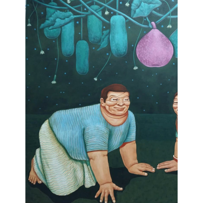 À la nuit étoilée | Acrylique sur toile | Apuri Karati