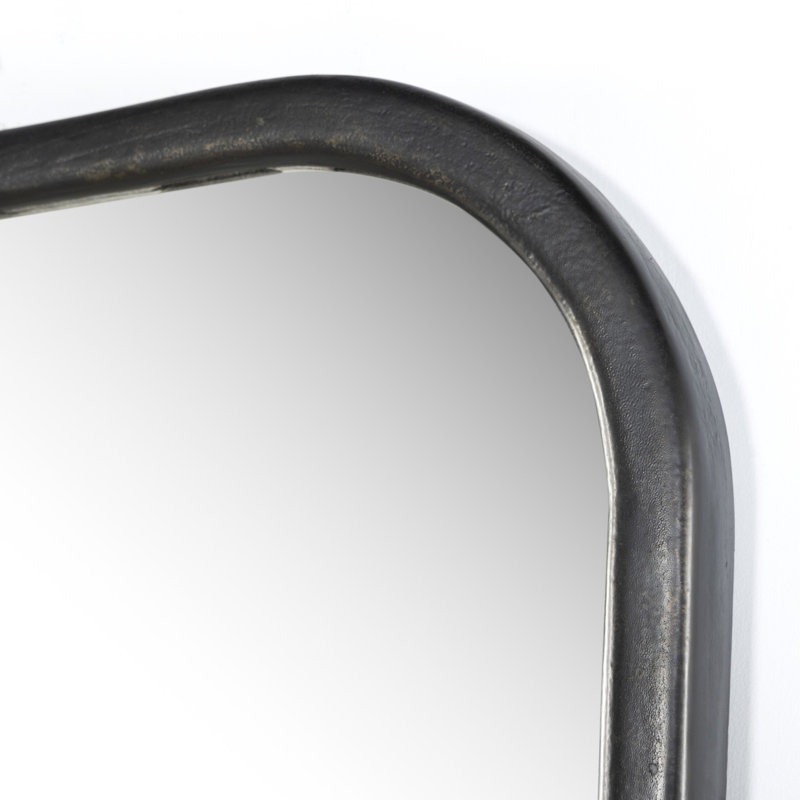 Patz Mantel Mirror, Black Antique