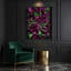 "Abstract Florals 86", art mural sur toile rouge-1470742905