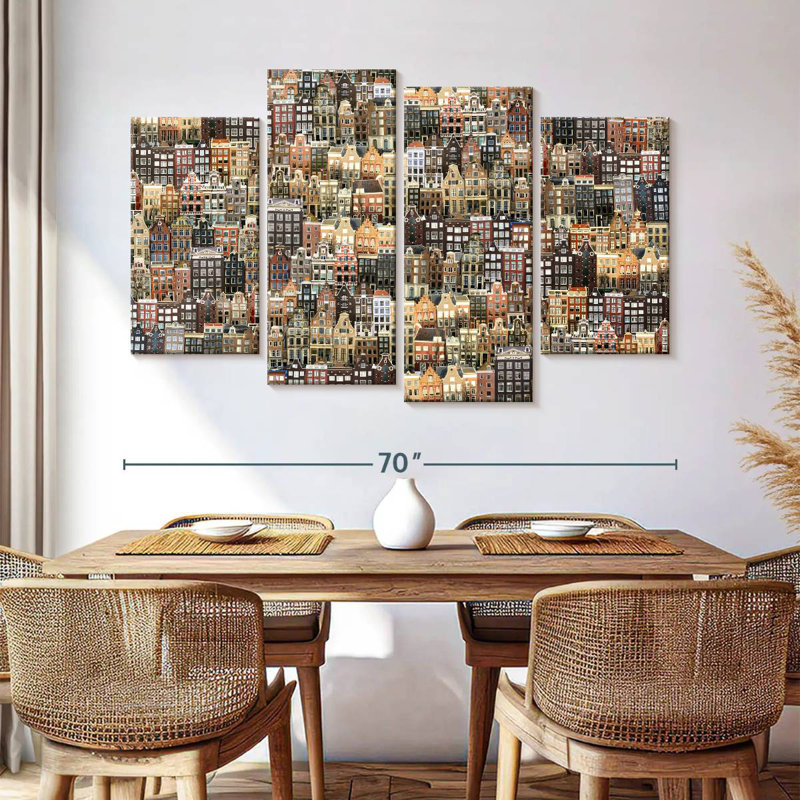 Paysage urbain Sirci Amsterdam, H 42 po x l 68 po