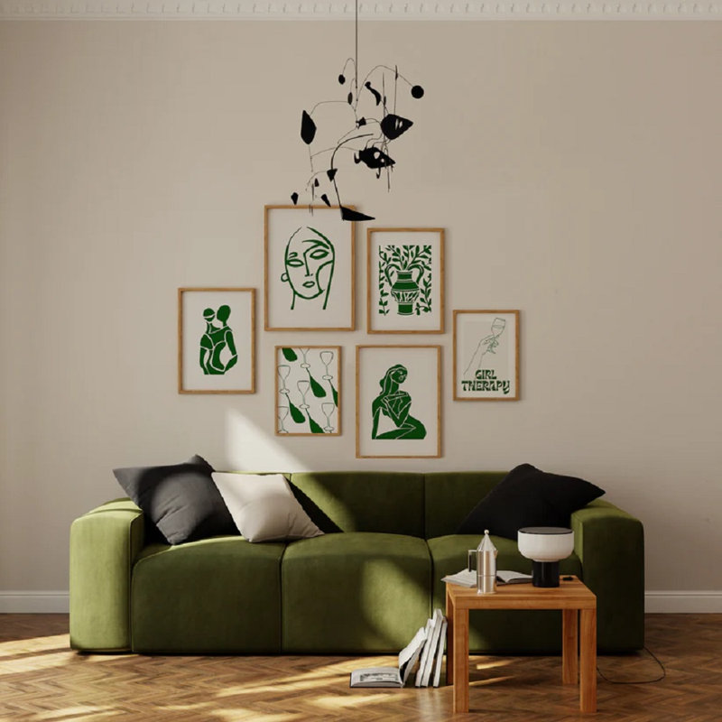 Abstract Greenfigure Print 1, 60cm H x 42cm W