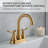 4-Inch Bathroom Faucet with 2-Handle with Pop-up Drain and Supply Hoses-110563459
