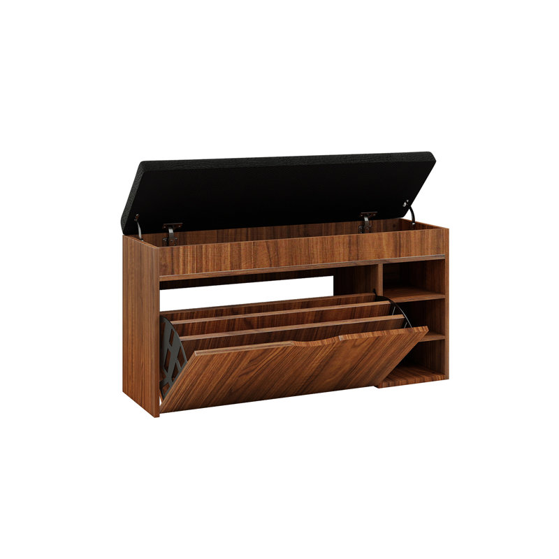 Shelbie 12 Pair Shoe Storage Bench