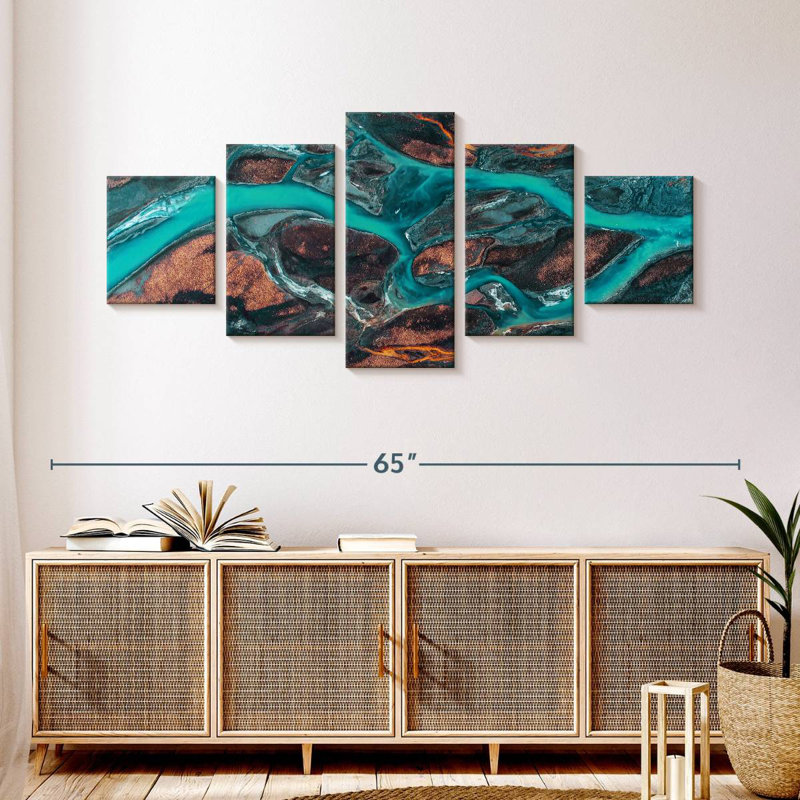 Icelandic River, 24" H x 55" W