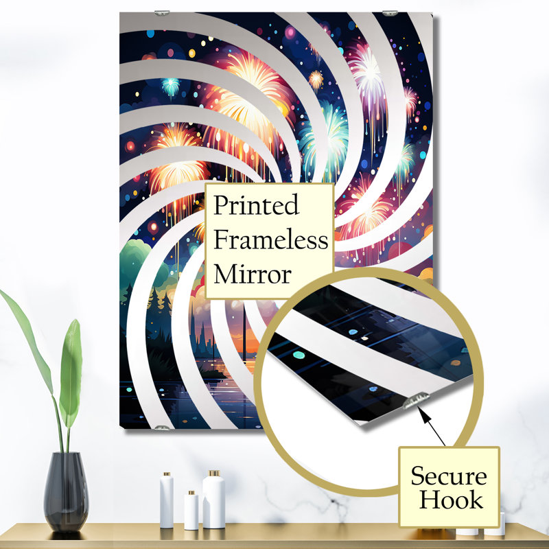 Bouwuis - grand miroir mural, 40 po x 30 po