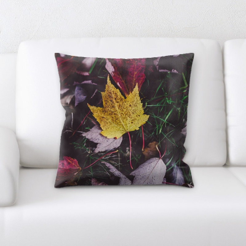 Microsuede Reversible Throw Pillow